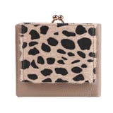 グレーベージュLBRダルメシアン | がま口 二つ折り財布 リズデイズ | STYLE ON BAG