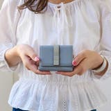 サックスブルー/グレー | がま口財布 レディース ミニ財布 | STYLE ON BAG