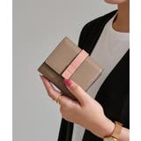 グレーベージュ/ピンクベージュ | LIZDAYS ミニ財布 レディース | STYLE ON BAG