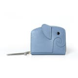 サックスブルー/グレー | ミニ財布 レディース ゾウ型 | STYLE ON BAG