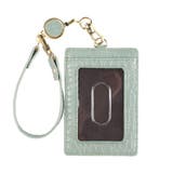 ミント(クロコ押し) | パスケース リール付き 定期入れ | STYLE ON BAG