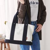ナチュラル/ブラック | トートバッグ レディース キャンバス | STYLE ON BAG