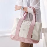 ナチュラル/ライトピンク | トートバッグ レディース キャンバス | STYLE ON BAG
