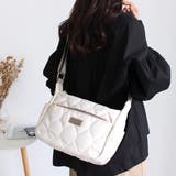 ナチュラル/グレーベージュ | キルティング ショルダーバッグ レディース | STYLE ON BAG