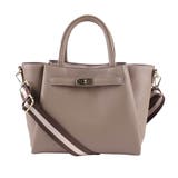 ダークグレーベージュ | トートバッグ レディース あおりポケット | STYLE ON BAG