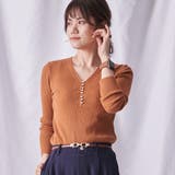 ブラウン | トップス ニット リブニット | STYLE ON BAG