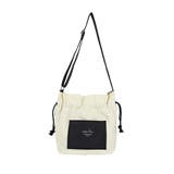 ナチュラル/ブラック | 巾着 ショルダーバッグ レディース | STYLE ON BAG