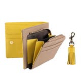 グレーベージュ/イエロー | 財布 レディース 本革 | STYLE ON BAG