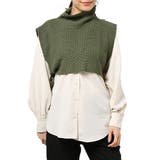 カーキ | シャツ ブラウス ニットベスト | STYLEBLOCK