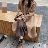 ボアコート ロングコート ノーカラー | STYLEBLOCK | 詳細画像1