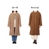 ボアコート ロングコート ノーカラー | STYLEBLOCK | 詳細画像2