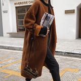 ボアコート ロングコート ノーカラー | STYLEBLOCK | 詳細画像8