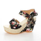 サンダル ウェッジソールサンダル 花柄 | STYLEBLOCK | 詳細画像4 