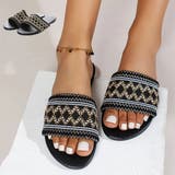 フラットサンダル スリッパサンダル エスニック | STYLEBLOCK | 詳細画像1