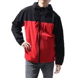 ブラック×レッド | パーカー ジップアップ おしゃれ | Style Block MEN
