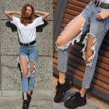 ダメージ デニムパンツ クラッシュデニム | STYLEBLOCK | 詳細画像5