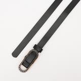 ベルト レザー調 無地 細い レディース ブラック ブラウン キャメル | STYLEBLOCK | 詳細画像4 