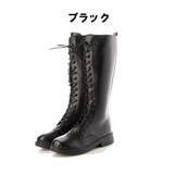 ロングブーツ レースアップブーツ ローヒール | STYLEBLOCK | 詳細画像2
