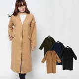 コート ロングコート ノーカラーコート | STYLEBLOCK | 詳細画像1 