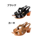 サンダル 太ヒール クロスベルト | STYLEBLOCK | 詳細画像2 