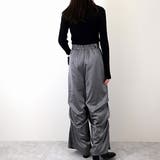 ロングパンツ タック サテン | STYLEBLOCK | 詳細画像5
