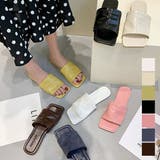 フラットサンダル スクエアトゥ ぺたんこ | STYLEBLOCK | 詳細画像1 