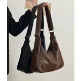 ダークブラウン | 2WAYフェイクレザーショルダーバッグ | STYLEBLOCK