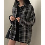 チェック柄ルーズシアーシャツ | STYLEBLOCK | 詳細画像15