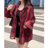 チェック柄ルーズシアーシャツ | STYLEBLOCK | 詳細画像30