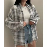 チェック柄ルーズシアーシャツ | STYLEBLOCK | 詳細画像4