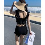 ビスチェ風 フリルハイウエストビキニ2点セット 水着 | STYLEBLOCK | 詳細画像5 