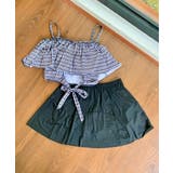 チェック柄オフショルダー ハイウエストスカートビキニ 2点セット 水着 | STYLEBLOCK | 詳細画像11 