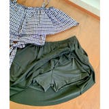 チェック柄オフショルダー ハイウエストスカートビキニ 2点セット 水着 | STYLEBLOCK | 詳細画像12 