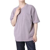 ラベンダー | Tシャツ カットソー ハニカム | Style Block MEN