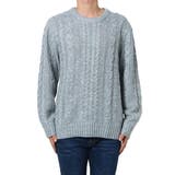 サックス | ニット セーター クルーネック | Style Block MEN