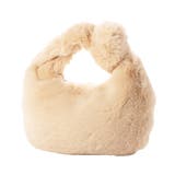 カーキ | トートバッグ ハンドバッグ ファー | STYLEBLOCK