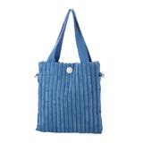 ブルー | ショルダーバッグ トートバッグ コーデュロイ | STYLEBLOCK
