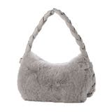 グレー | ショルダーバッグ ハンドバッグ ファー | STYLEBLOCK