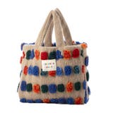 A | トートバッグ バッグ ランチバッグ カラフル 布 鞄 レディース ベージュ | STYLEBLOCK