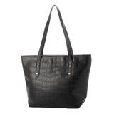 ブラック | ショルダーバッグ トートバッグ クロコダイル調 | STYLEBLOCK