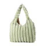 グリーン | トートバッグ キルティング ファー | STYLEBLOCK