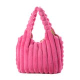 ローズレッド | トートバッグ キルティング ファー | STYLEBLOCK