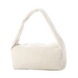 ホワイト | ハンドバッグ コーデュロイ 布 | STYLEBLOCK