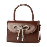 ダークブラウン | ショルダーバッグ ハンドバッグ リボン | STYLEBLOCK