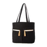 ブラック | トートバッグ コーデュロイ A4 | STYLEBLOCK