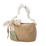 カーキ | ショルダーバッグ ハンドバッグ ストロー | STYLEBLOCK