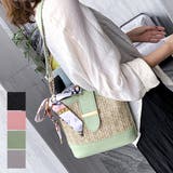 ショルダーバッグ かごバッグ スカーフ付き | STYLEBLOCK | 詳細画像1 