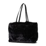 ブラック | トートバッグ 大きめ ファー | STYLEBLOCK