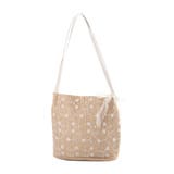 ホワイト | ショルダーバッグ スクエア型 ストロー素材 | STYLEBLOCK