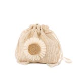 ホワイト | ショルダーバッグ 巾着型 ストロー素材 | STYLEBLOCK